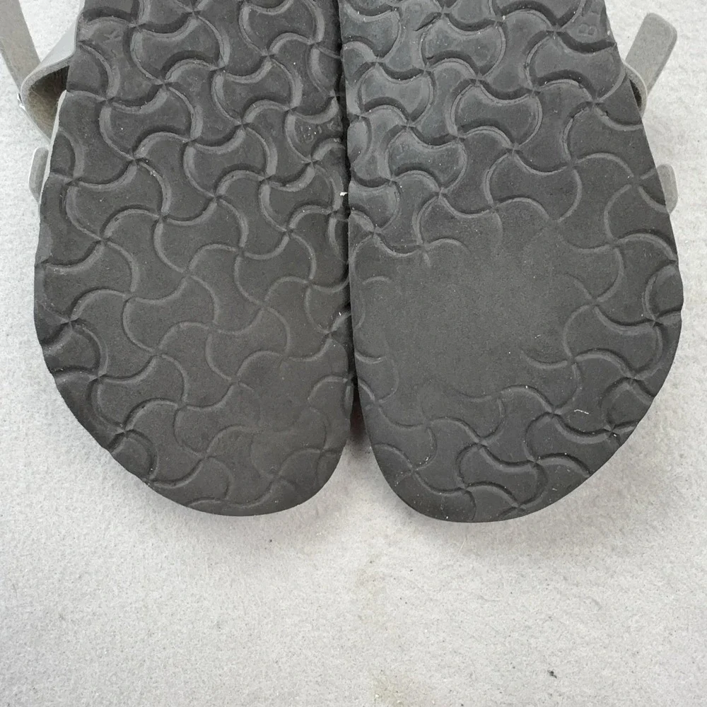 Birkenstock Mayari Sandals Womens Size 8 Silver Strappy Cork Footbed Comfort